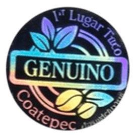 Sello 1er lugar Taza Genuino Coatepec